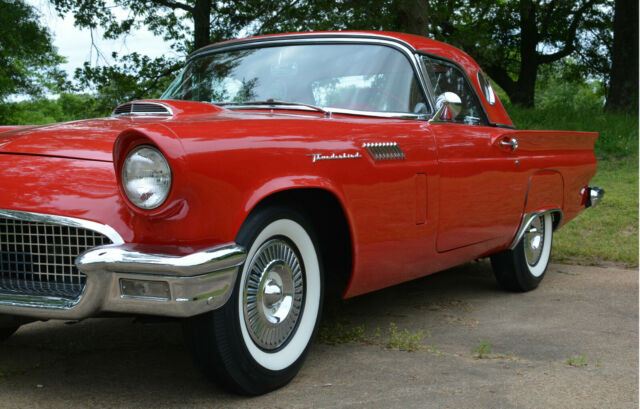 1957 Ford Thunderbird LIPSTICK RED E-BIRD CONVERTIBLE W/COLD AIR - photo 7