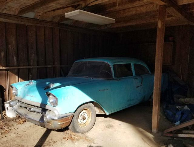 1957 Chevrolet Bel Air/150/210 BARNFOUND 150 2 DOOR SEDAN - photo 2