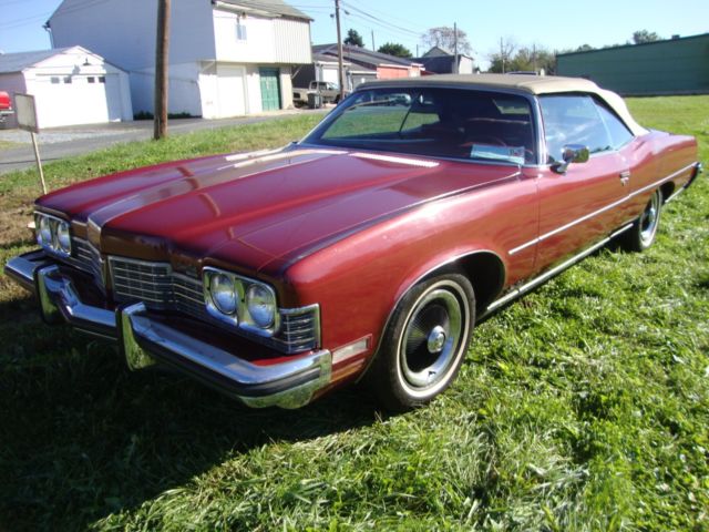 GRANDVILLE CONVERTIBLE LOW MILEAGE 1973 Pontiac Grandville CONVERTIBLE