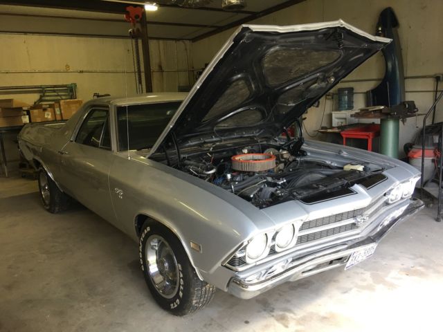 Gray 1969 El Camino V8 SS 1969 Chevrolet El Camino Sedan Pickup Deluxe