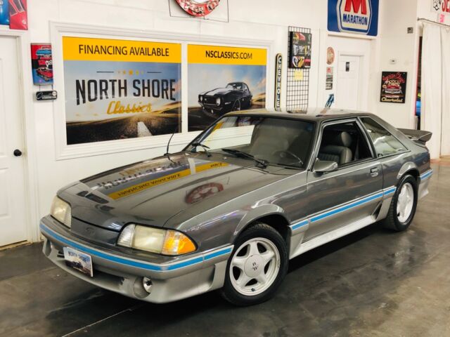 Gray Ford Mustang with 105,000 Miles available now! 1989 Ford Mustang GT HARDTOP-REBUILT DRIVETRAIN-RUNS LIKE NEW-