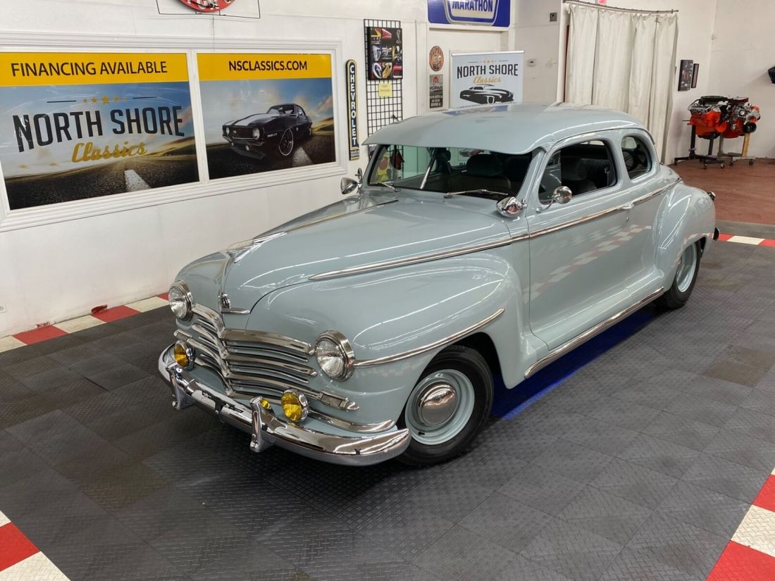 Gray Plymouth Club Coupe with 56,842 Miles available now! 1948 Plymouth Club Coupe -Modern A/C system - SBC 350 Engine - Drive Anywhe