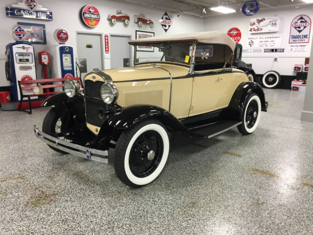 GREAT 1931 Ford Model A 2 Door Roadster, Yellow/Black/Black, High Quality, NICE! 1931 Ford Model A