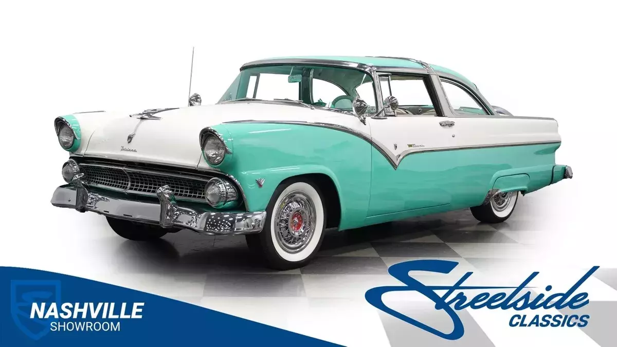Great 50's colors 292ci V8 automatic transmission power front disc brakes & powe 1955 Ford Fairlane Crown Victoria