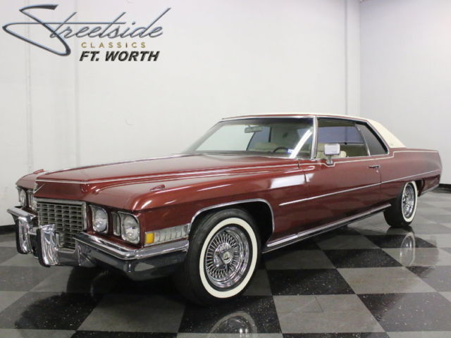 GREAT 70'S CADDY CRUISER! CORRECT FACTORY COLORS AND RUNS/DRIVES VERY SMOOTH! 1972 Cadillac Coupe DeVille