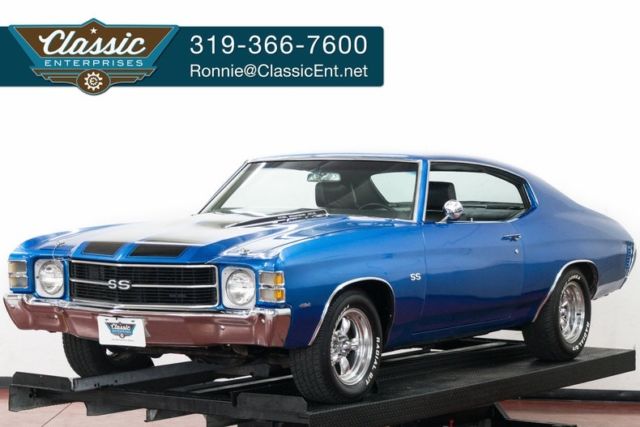 Great driver mild resto mod with big block power custom leather interior stereo 1971 Chevrolet Chevelle SS clone in a great color and 454 power we ship