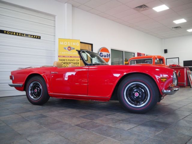 Great driver-quality vehicle. Extensive list of maintenance/reliability upgrades 1971 Triumph TR-6