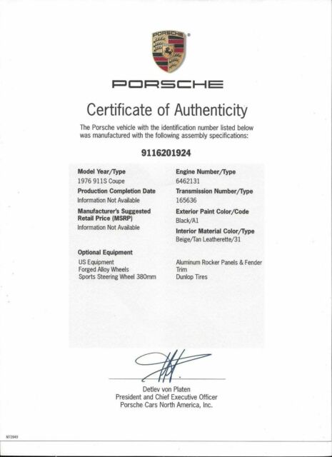 1976 Porsche 911 S - photo 2
