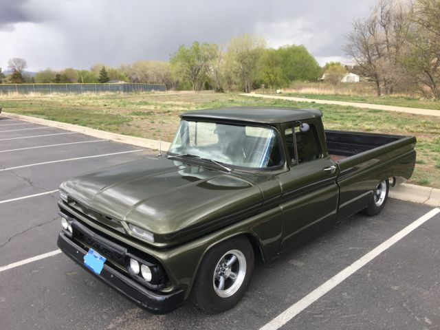 Green, 1963, GMC, Big Block 454, turbo 400 transmission, 1963 GMC Sierra 1500 standard 2 door truck cab