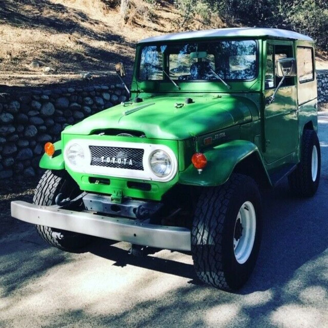 Green 1970 Toyota Land Cruiser FJ40 1970 Toyota FJ Cruiser