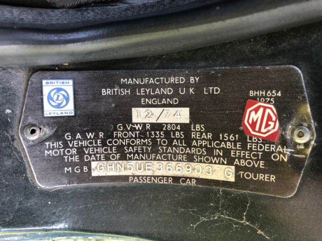1974 MG MGB - photo 9