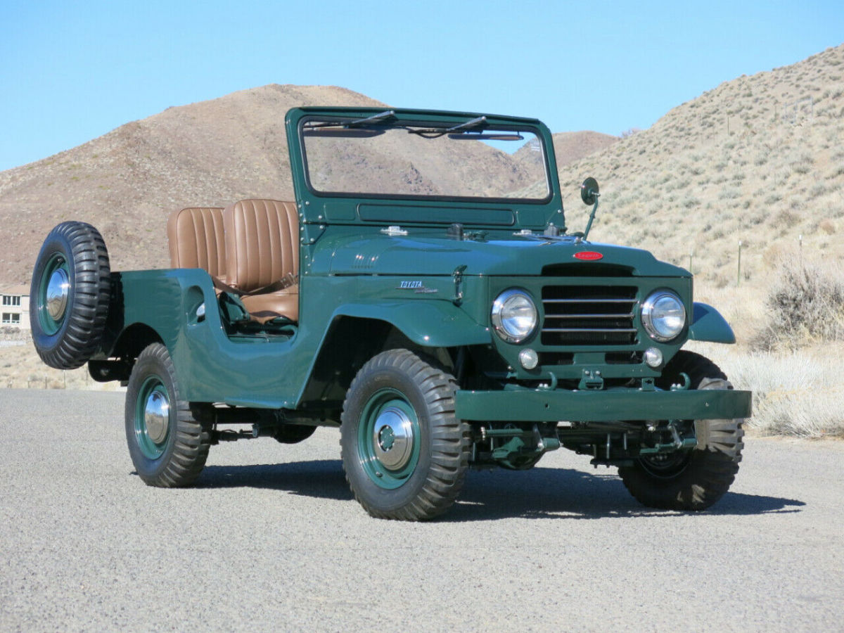 Green Toyota Land Cruiser with 9 Miles available now! 1957 Toyota Land Cruiser FJ25