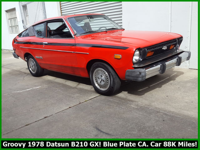 GROOVY 1978 DATSUN B210 GX 4 SPEED! BLUE PLATE CALIFORNIA CLASSIC! 88K MILES! 1978 Datsun Other B210 GX