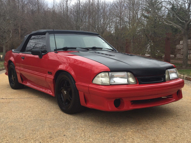 gt fox body convertible cheap clean fast 5 speed rare performance mods new top 1990 Ford Mustang GT Convertible 2-Door