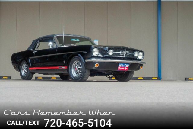 1965 Ford Mustang GT Triple Black - Pony Interior - A/C