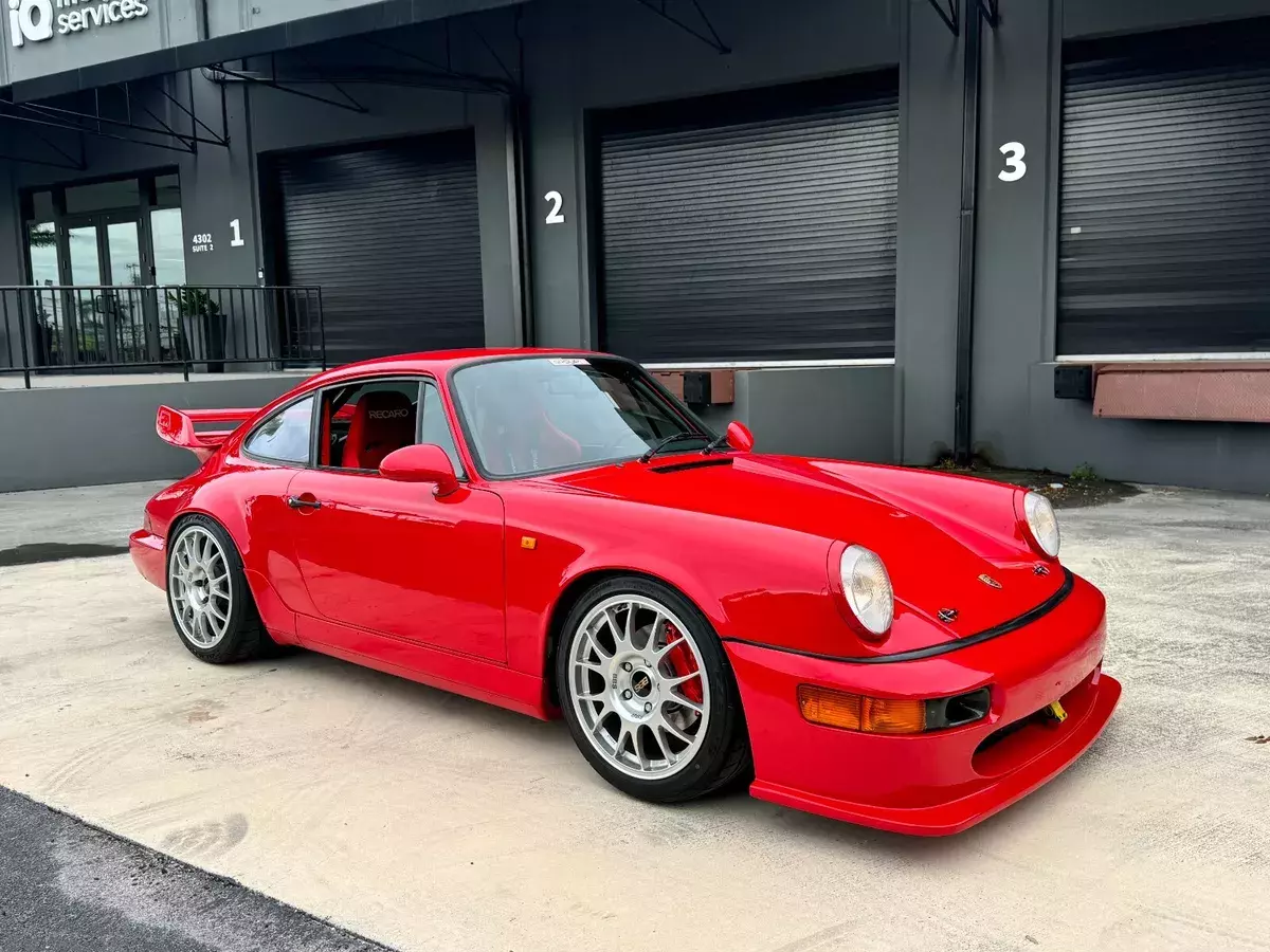 Guards Red - Big Brakes - BBS Forged Wheels - Recaro Seats - Low Miles - 5 Speed 1990 Porsche 911 964 Euro C2 Sunroof Delete