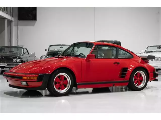 Guards Red over Beige | Please "See full description" for more photos/info 1989 Porsche 930 911 Turbo 3.3 'Slantnose' Sunroof Coupe