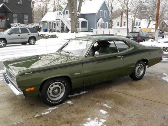 H-Code 340ci & 4-Speed. Original Drive Train & Body Panels. Broadcast Sheet. Ex. 1972 Plymouth Duster H-Code 340ci & 4-Speed