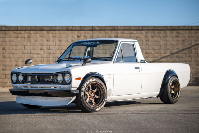 Hakotora 1974 Datsun Sunny UTE Hakosuka Skyline truck SR20DET SEMA 1974 Datsun SUNNY UTE WITH SKYLINE (Hako) FRONT END - HAKOTORA