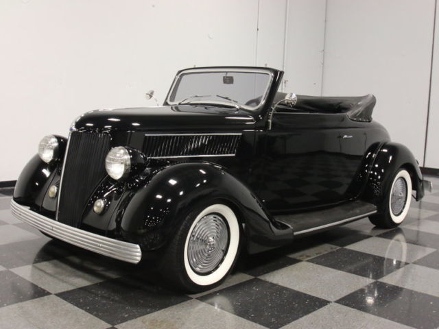 HARD-TO-FIND, ALL-STEEL CABRIO, BBC 396 V8, 4-SPEED, CAMARO FRNT CLIP, R134A A/C 1936 Ford Cabriolet