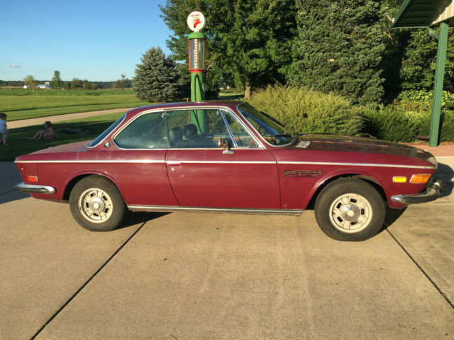 HARD TO FIND BURGUNDY 1970 BMW 2800 CSA IN RUNNING / FAIR CONDITION 1970 BMW Other N/A