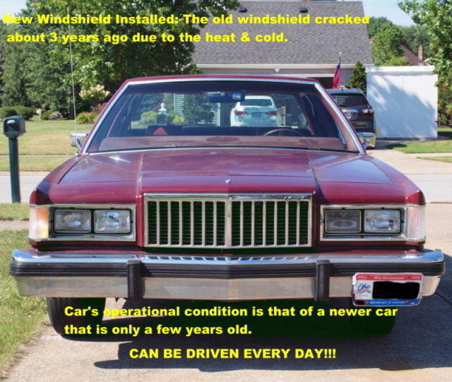 Health Forces Sale, 2nd Owner for 6 Years, 77K+ Orig Miles! Lots $$ Went Into It 1984 Mercury Grand Marquis Second Owner