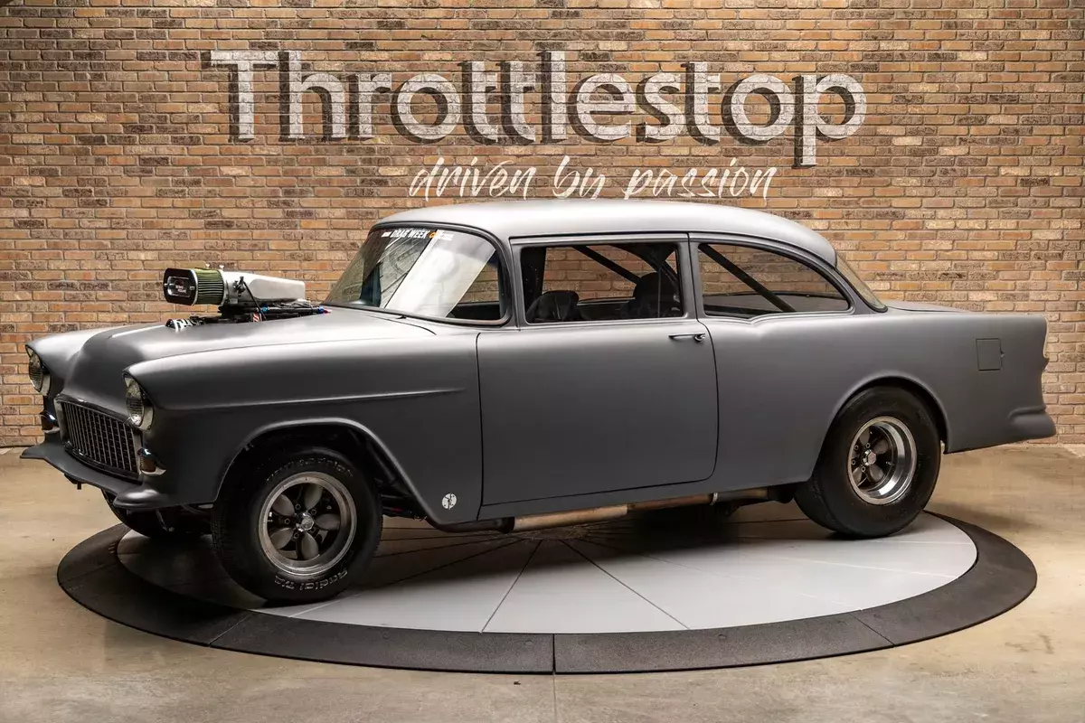 Heavily Developed, Over Engineered, Street/Strip, Blown 555ci EFI, Rocketship 1955 Chevrolet Bel Air Drag Car