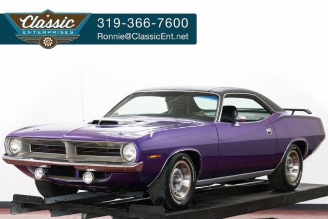 Hemi 4 speed restored solid clean show ready we ship anyhwhere and help finance 1970 Plymouth 'Cuda Plum Crazy E Body Rally Dash Pistol Grip Shifter
