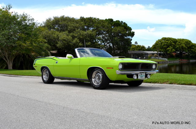 HEMI CUDA TRIBUTE 426 V8 AUTOMATIC DANA 60 POWER TOP AIR CONDITION 1970 Plymouth Barracuda HEMI