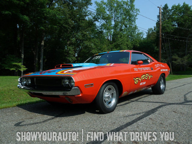 Hemi Orange w/ Gypsy drag colors gold metal flake 1970DodgeChallenger340Automat 1970 Dodge Challenger --