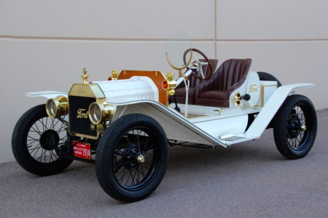 Henry Ford Speedster full of Brass goodies from the era like a Cadillac or Buick 1914 Ford Model T Brass Era Speedster Oldtimer