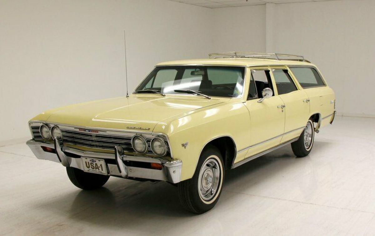 Highly Optioned 2 Owner Wagon/Beautiful Exterior & Trim/Original 283ci V8 1967 Chevrolet Chevelle Malibu Station Wagon