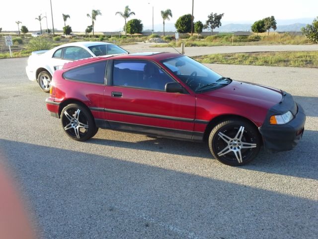Honda CRX (1989) DX (Red) Low Mileage 1989 Honda CRX Red