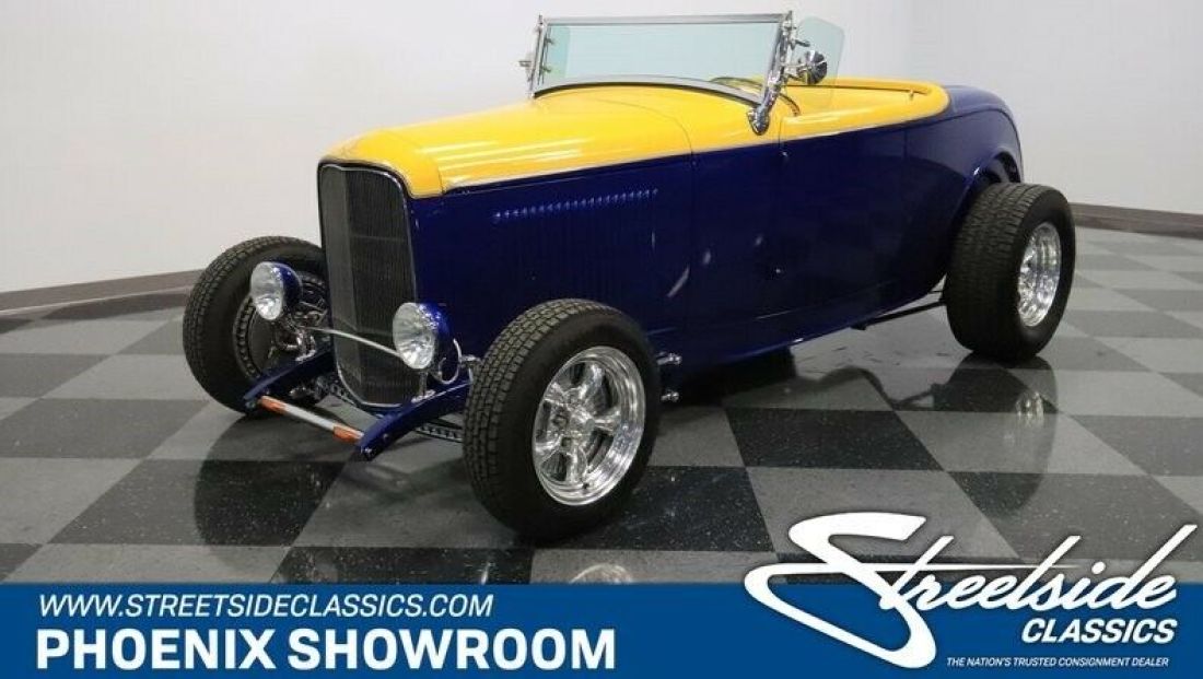 Hot Rod Blue Fuel-Injected Injected V8 Auto Classic Vintage Collector Receipts S 1932 Ford Other Roadster