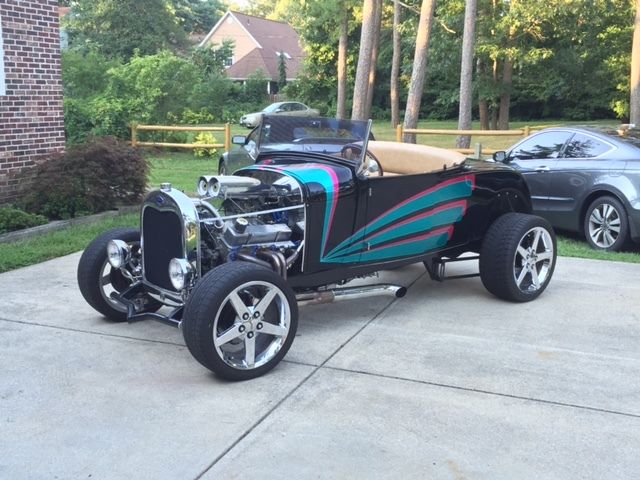 Hot Rod, Street Rod, 1929 Ford Model A Roadster, High Boy, Rumble seat. 1929 Ford Model A Roadster