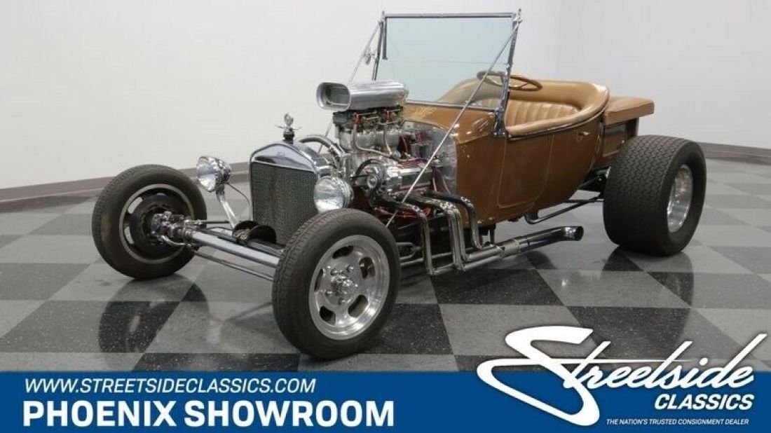 Hot Rod V8 Auto Classic Vintage Collector Pontiac Model T Brown Blueprint Receip 1924 Ford T-Bucket
