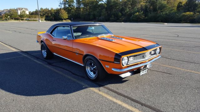 Hugger Orange 1968 Camaro SS with Original and Installed 350 Crate Engine 1968 Chevrolet Camaro Premium SS
