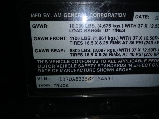 1995 Hummer H1 - photo 12