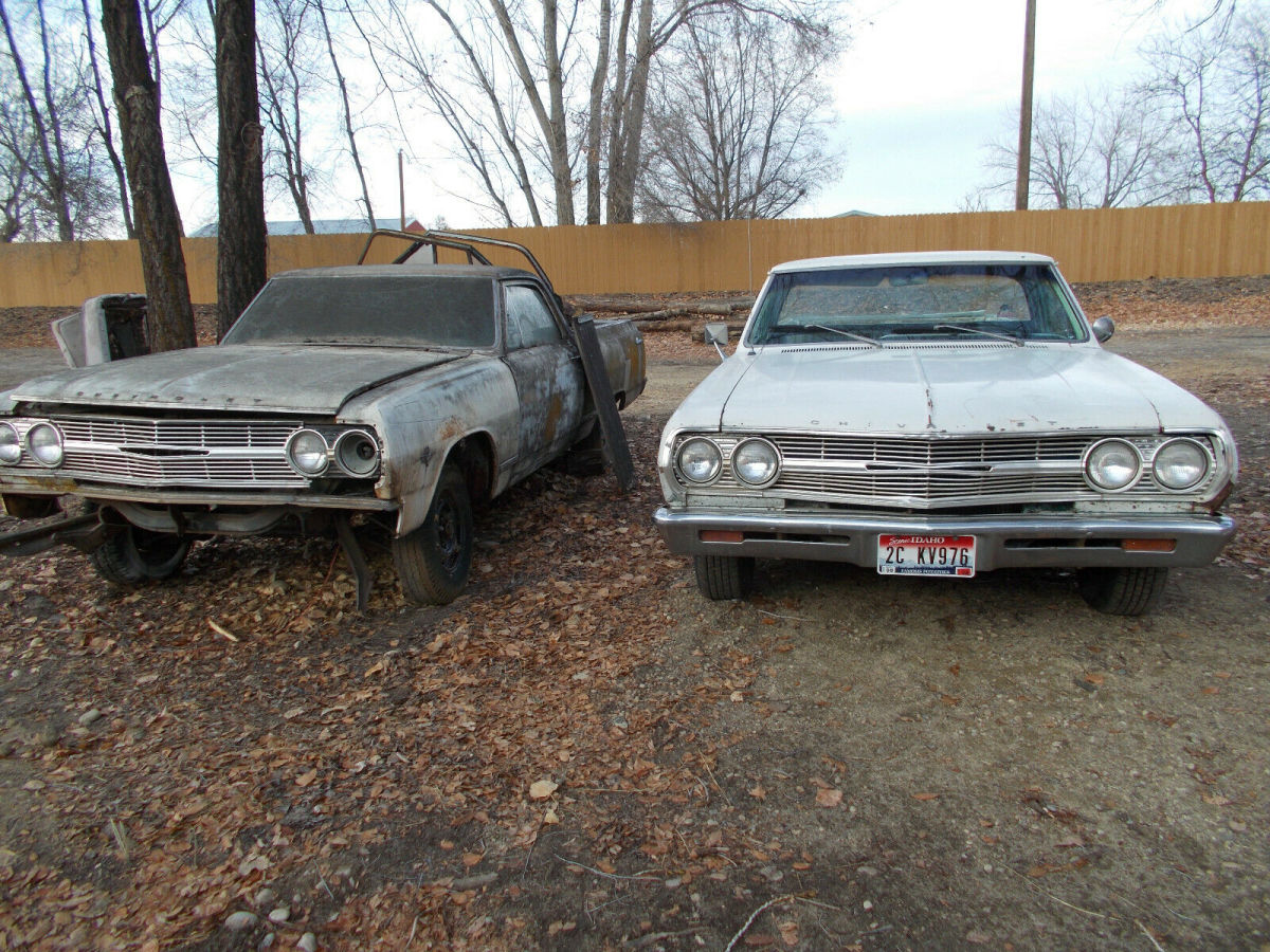 I have Two 1965's ElCaminos , One running and One a parts car 1965 Chevrolet El Camino