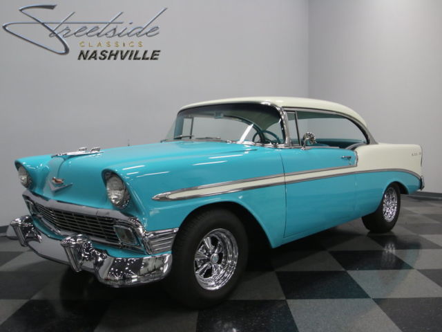 ICONIC 50'S COLOR SCHEME, 350CI, 4 SPEED MANUAL, NICE INTERIOR, CLEAN HARDTOP! 1956 Chevrolet Bel Air/150/210