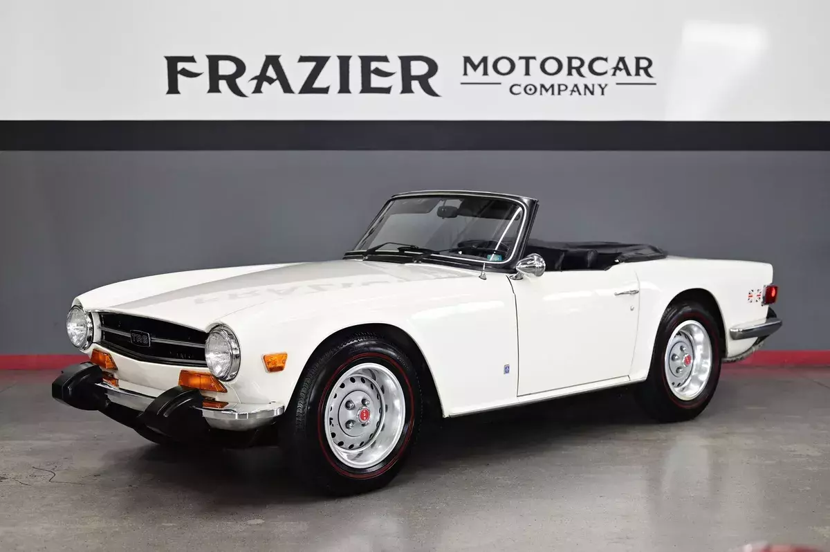 ICONIC TR6 ROADSTER with FACTORY HARDTOP AIR CONDITIONING 49273 miles 1974 Triumph TR6 factory Hard Top