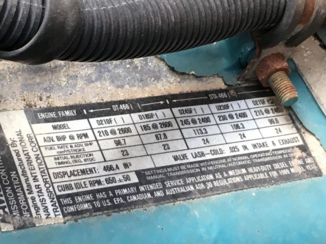 1989 International Harvester NAVISTAR 7100 - DTA 466 7100 - photo 5
