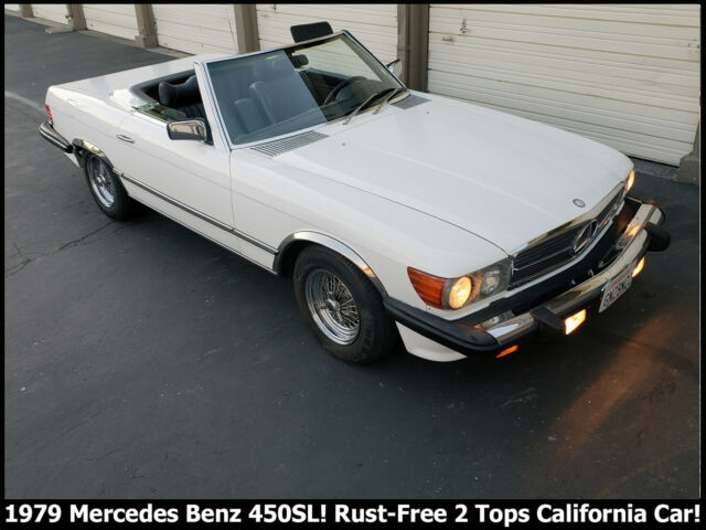 IMMACULATE 1979 MERCEDES BENZ 450SL 2 TOPS ROADSTER! 99,9% RUST-FREE CALIF. R107 1979 Mercedes-Benz SL-Class 450SL