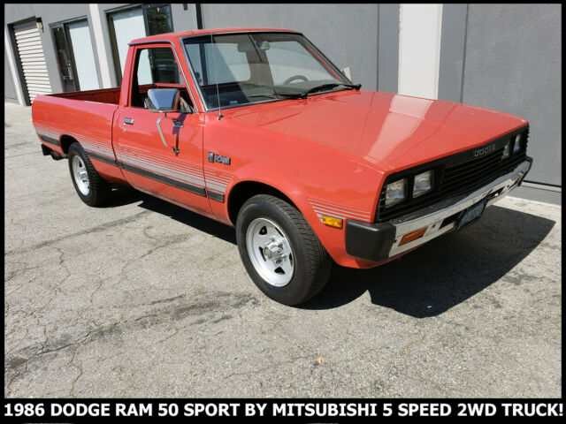IMMACULATE 1986 DODGE RAM 50 SPORT 5 SPEED! RUST-FREE CALIFORNIA GEM 121K MILES! 1986 Mitsubishi DODGE RAM 50 MITSUBISHI