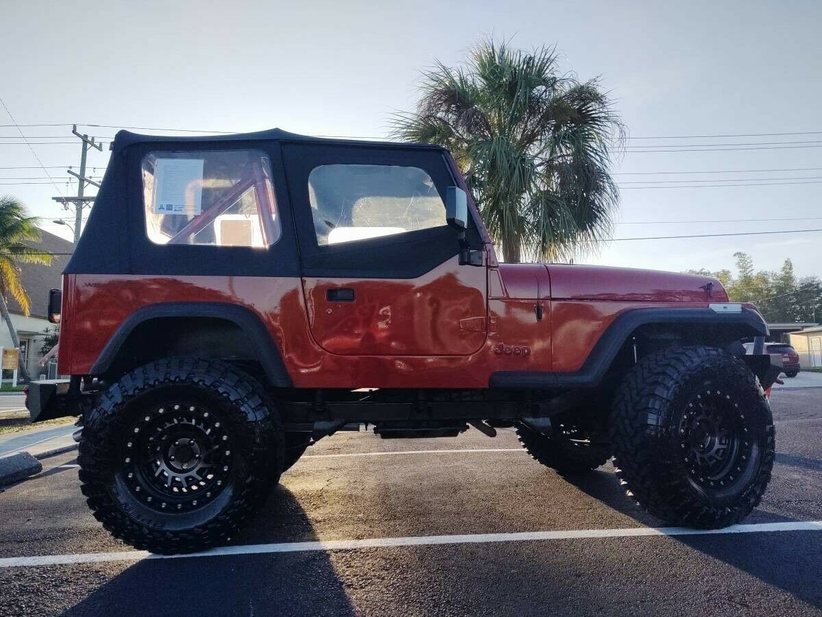 Immaculate Flame Red 1991 Jeep Wrangler YJ 4.0L 5spd 1991 Jeep Wrangler
