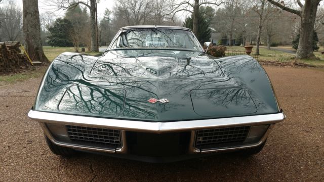 Immaculate Hunter Green Corvette! GM 350/355HP (405 Torque) V8, 4spd 2 owners! 1971 Chevrolet Corvette Stingray Coupe w/Lift Off Color-Coded T-tops