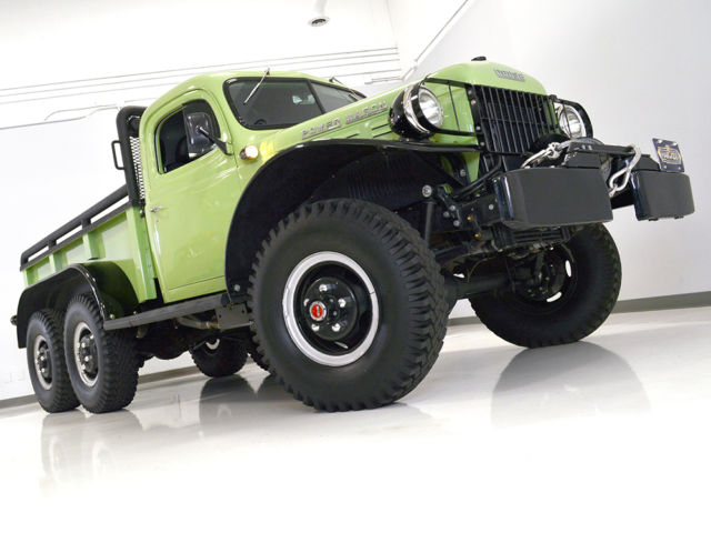 Incredible 6x6 resto-mod. Cummins turbo diesel, 5-spd, A/C, leather. 1947 Dodge Power Wagon 6x6