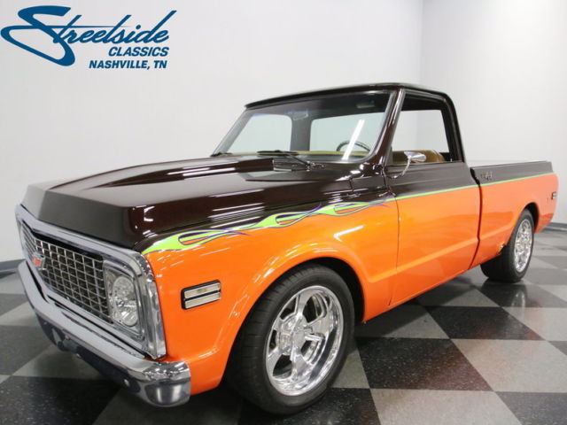 INCREDIBLE BUILD, 383 STROKER, 700R4, SWEET METALLIC PAINT, CUSTOM INTERIOR! 1972 Chevrolet C-10 Custom