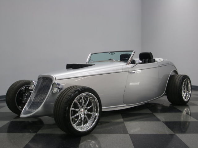 INCREDIBLE BUILD, STEEL BODY, LS7 CRATE MOTOR, 6 SPEED AUTO W/ PADDLE SHIFTERS! 1933 Ford Roadster