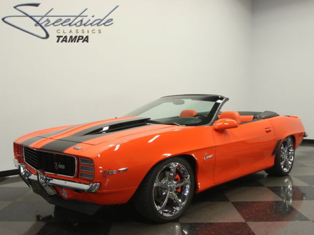 INCREDIBLE CUSTOM BUILD, LS1, 6 SPEED, UPGRADED SUSP., COLD AC, GORGEOUS PAINT!! 1969 Chevrolet Camaro Z28 Convertible 2-Door